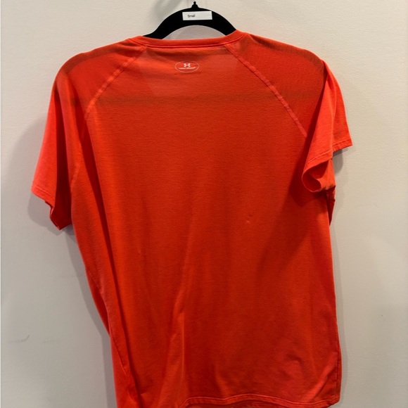 Under Armour Bright Orange V-Neck Tee - Picture 3 of 3